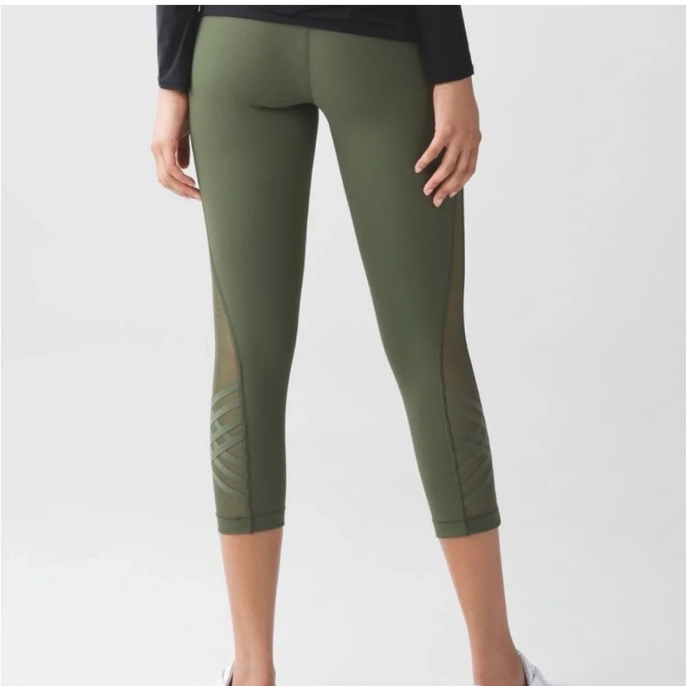 Lululemon Minimalist Crop Fatigue Green